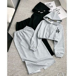 Sét áo nỉ mũ chữ+chân váy