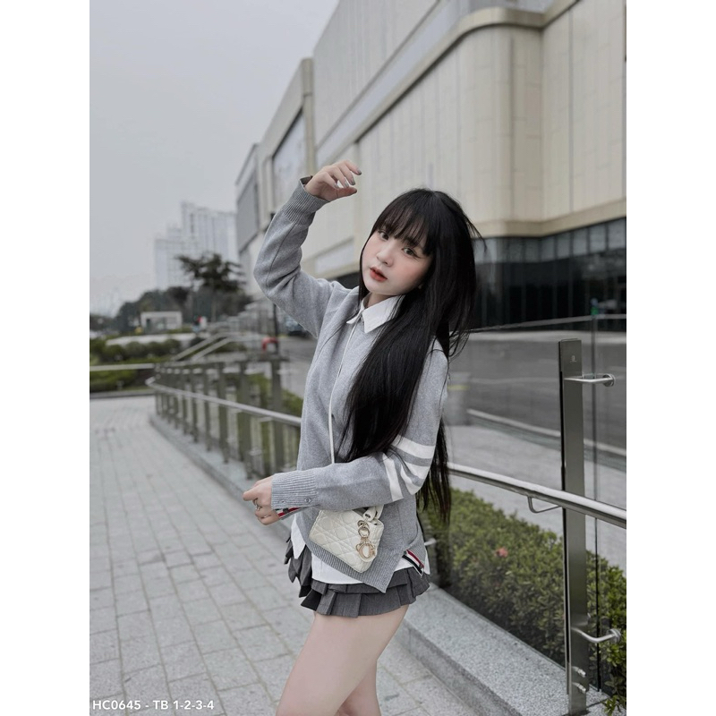 Áo Sweater len - Thom Browne - TB Knit 4bar len dệt kim