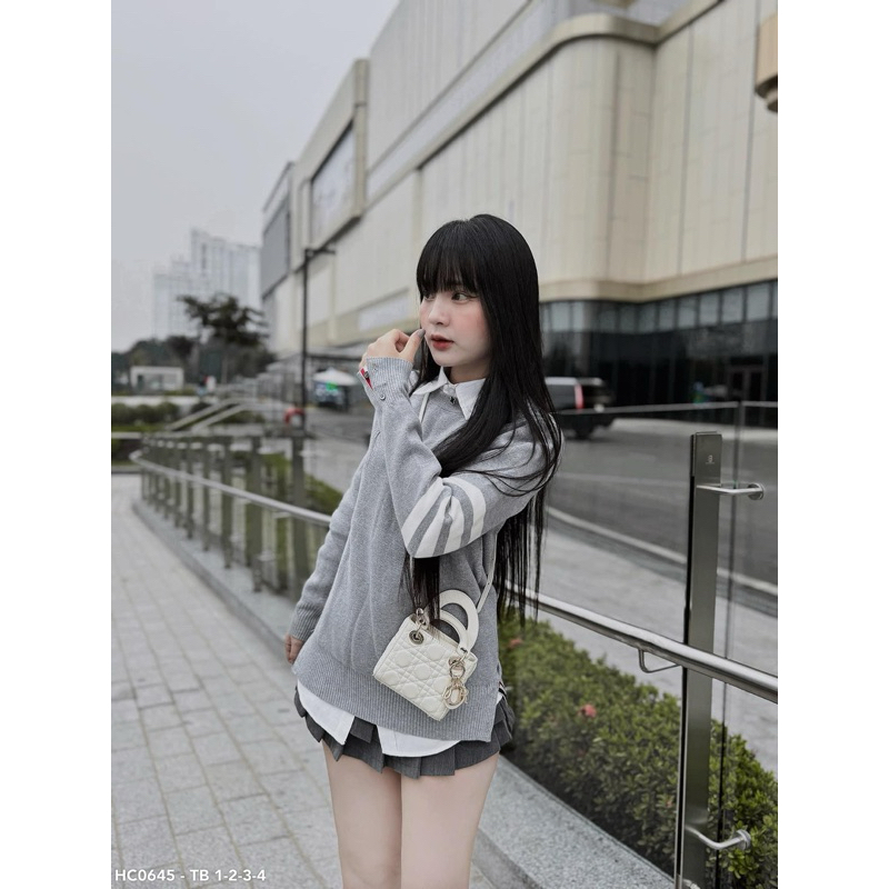 Áo Sweater len - Thom Browne - TB Knit 4bar len dệt kim