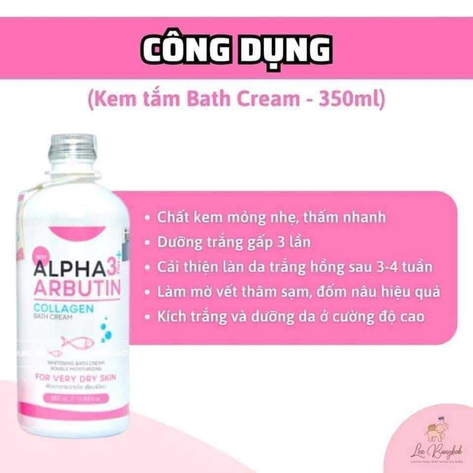 Sữa Tắm Dưỡng Trắng Da Alpha Arbutin 3+ Chính hãng Thái Lan 350ml