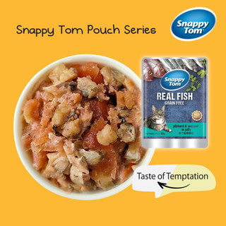 Pate Snappy Tom Real Fish Gói 85g Cho Mèo