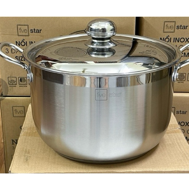 Nồi luộc gà FIVESTAR 30cm/32 cm inox 430