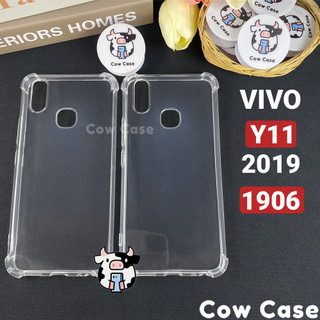 Ốp Vivo Y11 (1906) 2019 chống sốc silicon dẻo trong suốt Cowcase | Vỏ điện thoại Vivo TRON