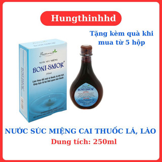 BONI SMOCK- Nước súc miệng cai thuốc lá thật thật hiệu quả 250ml