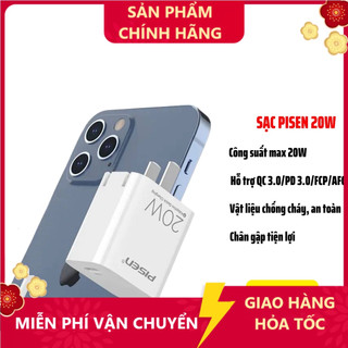 Cóc sạc nhanh 20w pisen ts-c140 chính hãng