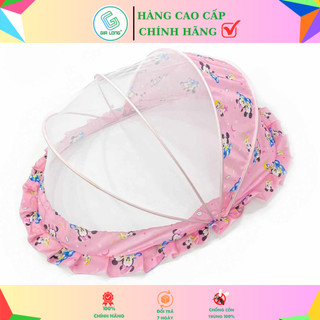 Màn Chụp Trẻ Em Gấp Gọn GIA LONG, Viền Che Xanh, Che Hồng 110 x 65 x 55cm