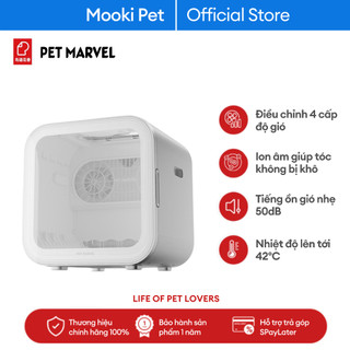 Máy sấy lông chó mèo thông minh PetMarvel Công suất lớn Mooki Pet