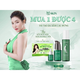 Combo sâm cao rừng sửa rửa măt + serum+ sâm cau rừng