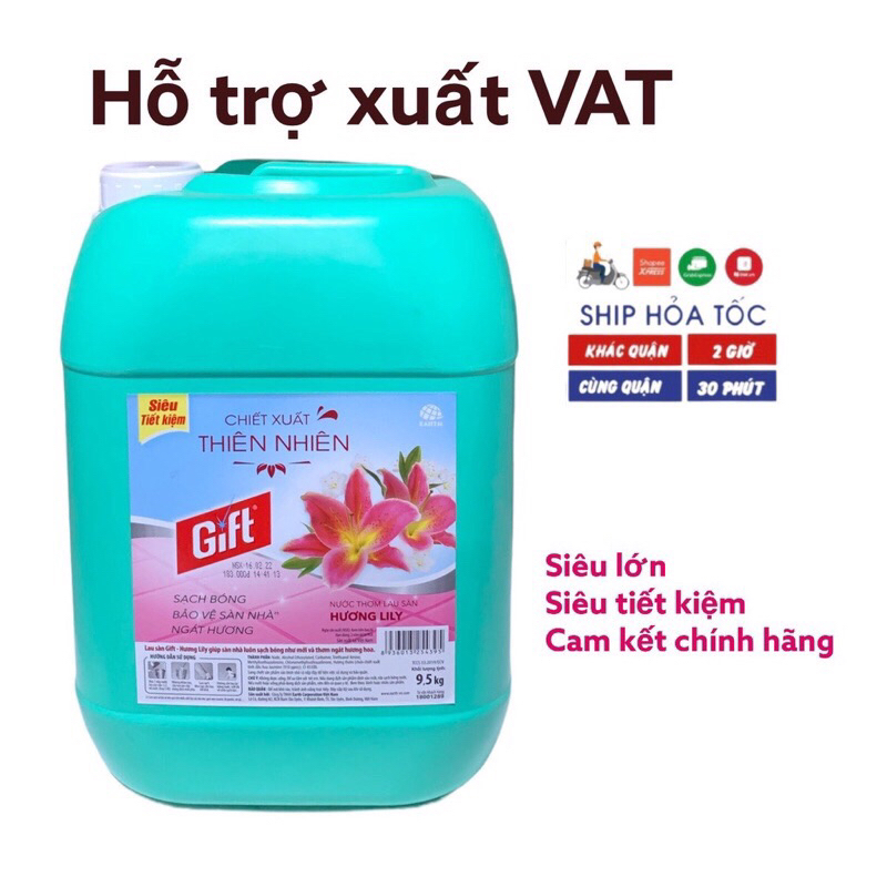 nước lau sàn Gift 9,5kg/ siêu tiết kiệm
