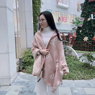 Khăn quàng cổ nữ LVi hàng hiệu cao cấp, khăn choàng nữ bản rộng (ảnh thật tự chụp)