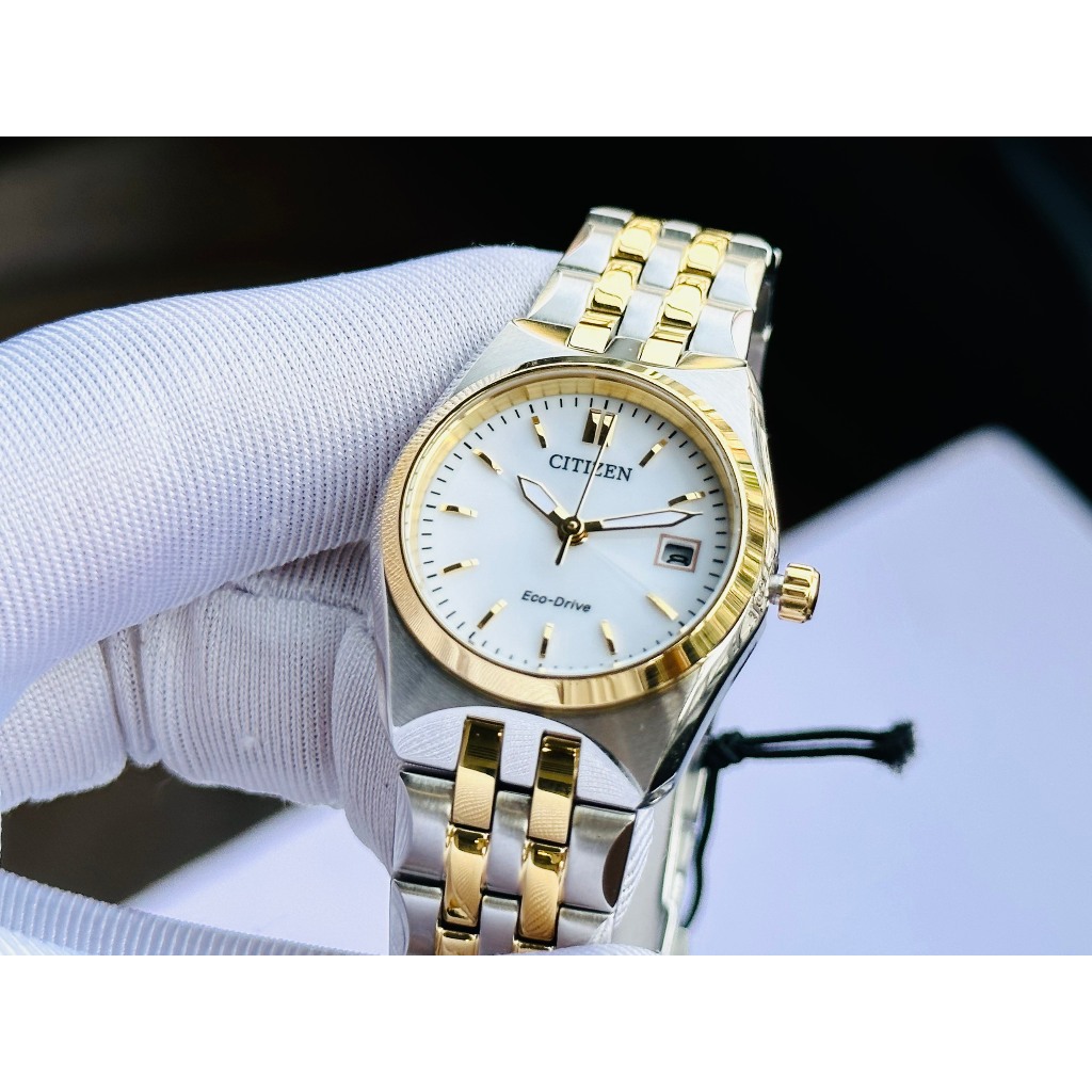 Đồng hồ nữ dây thép Citizen Eco Drive EW2299-50A