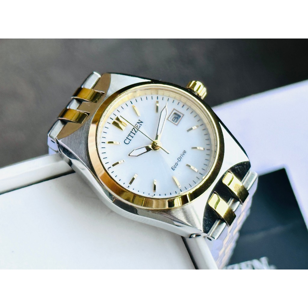 Đồng hồ nữ dây thép Citizen Eco Drive EW2299-50A