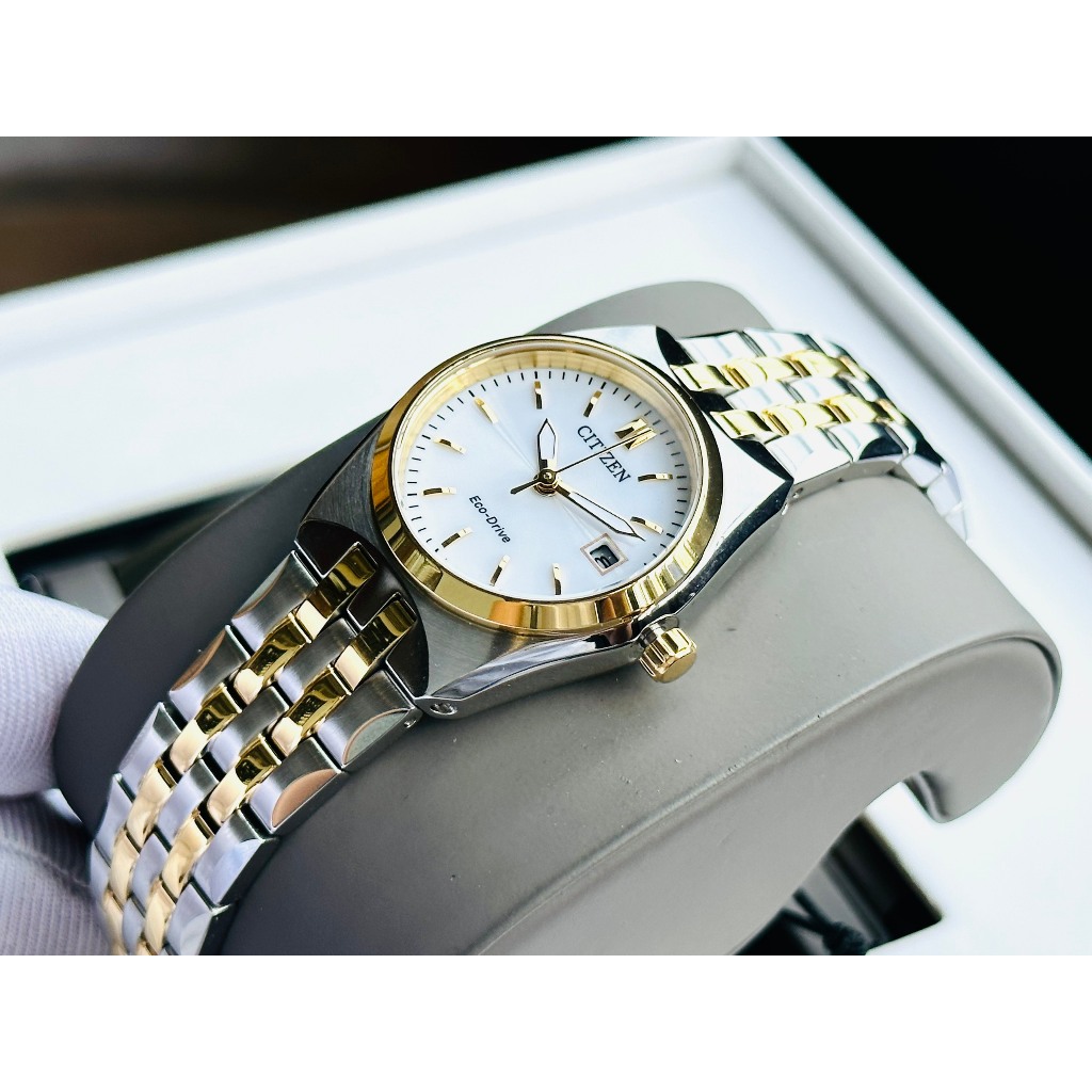 Đồng hồ nữ dây thép Citizen Eco Drive EW2299-50A