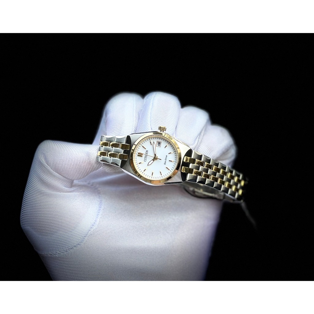 Đồng hồ nữ dây thép Citizen Eco Drive EW2299-50A