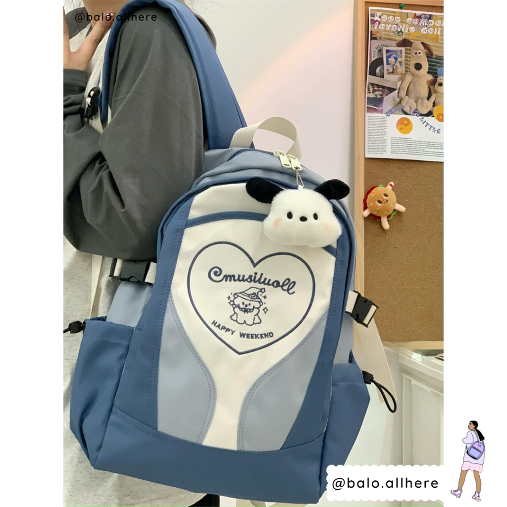 Balo Cặp Sách Đi Học Ulzzang Không Thấm Nước