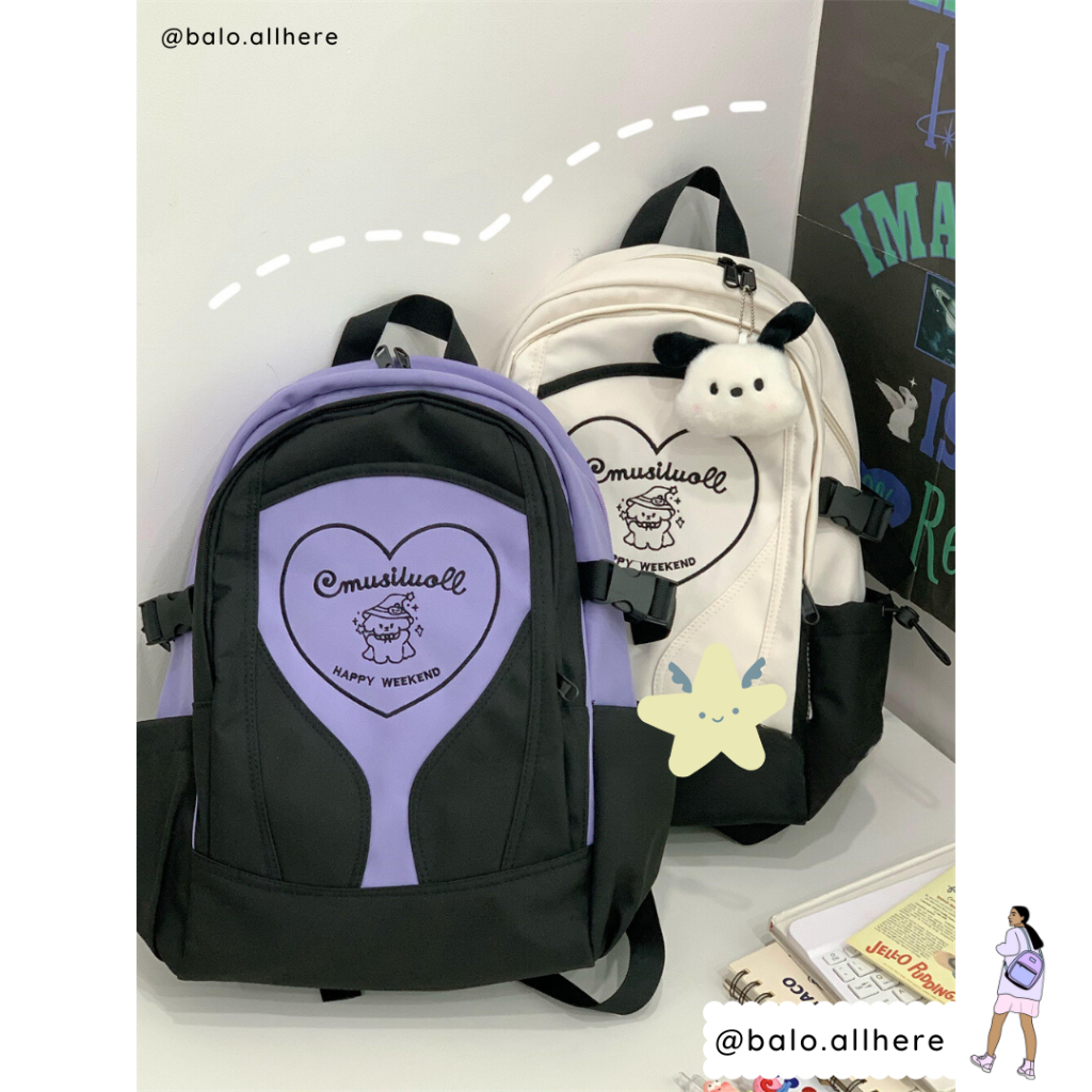 Balo Cặp Sách Đi Học Ulzzang Không Thấm Nước