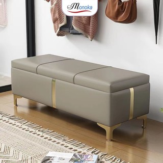 Ghế sofa da cao cấp, ghế chờ băng dài thương hiệu Monoka - GC32