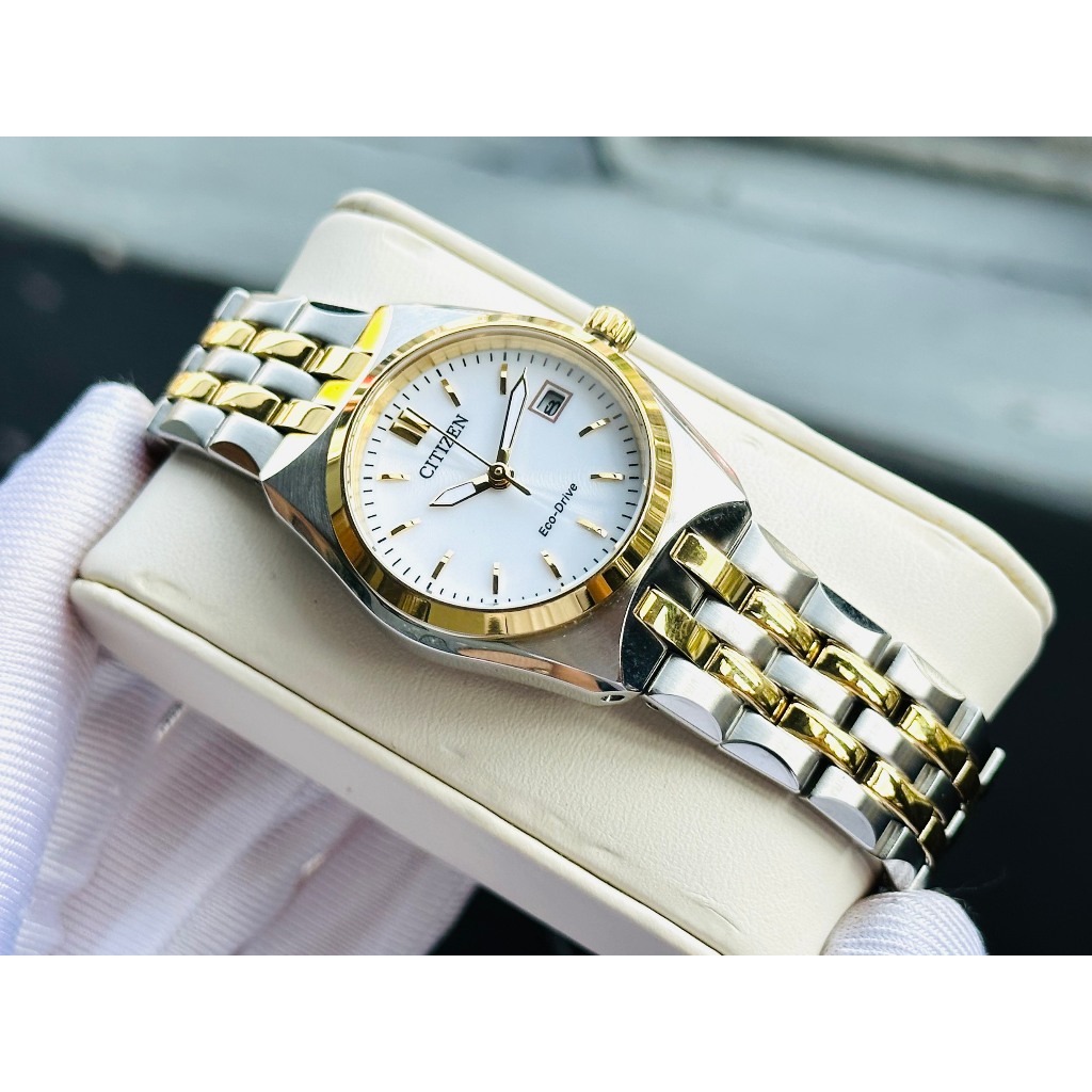 Đồng hồ nữ dây thép Citizen Eco Drive EW2299-50A