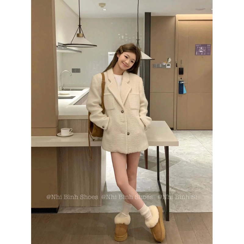 💥BEST QUALITY💥 Bốt U.GG cổ lông đế cao