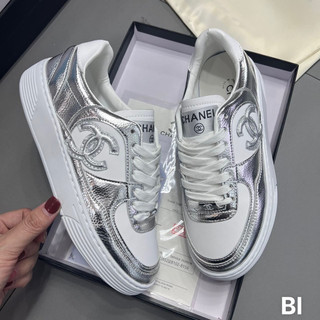 Giày thể thao sneaker màu bạc fullbox