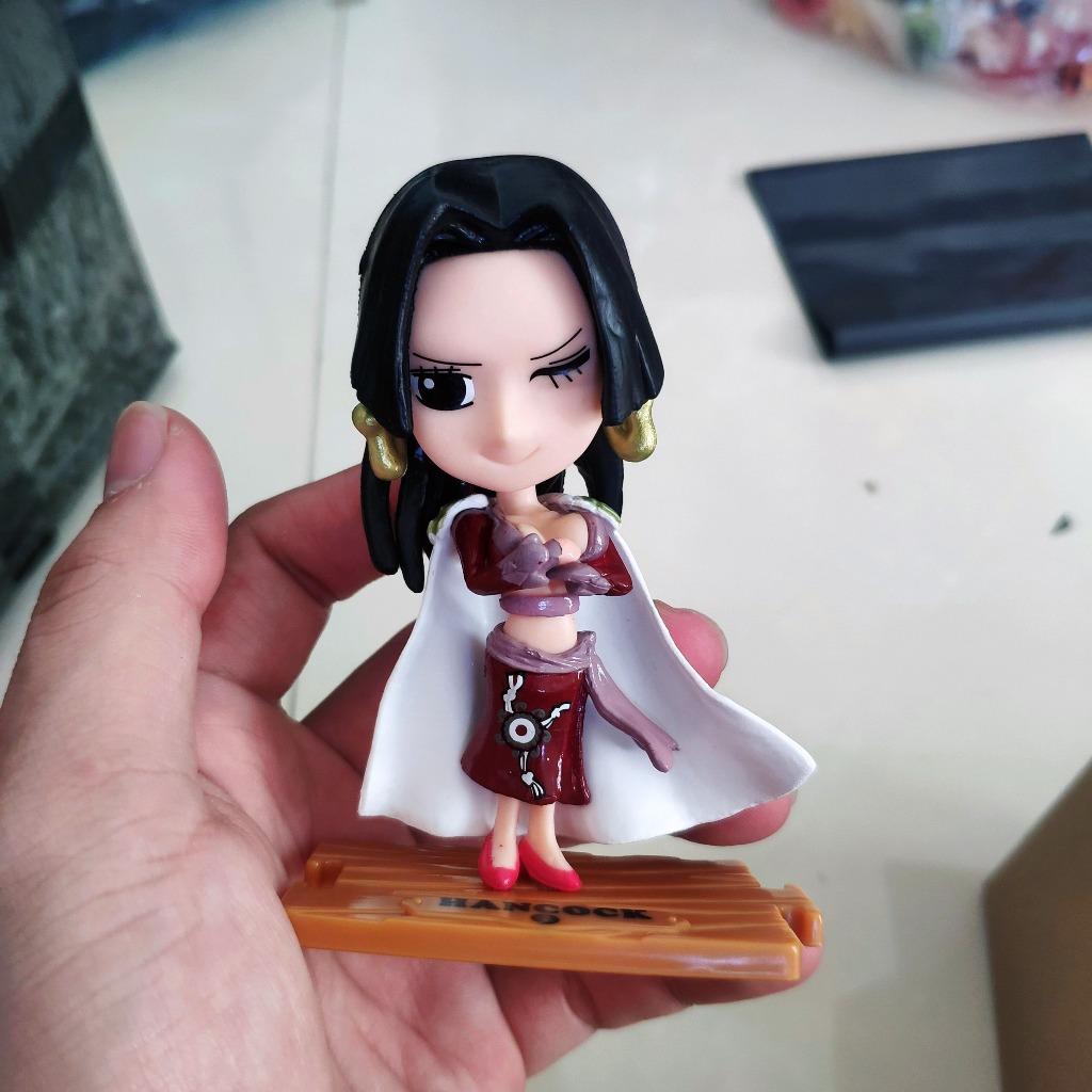 Combo set bộ nhân vật One piece CHIbi mặc định băng mũ rơm 10 nhân vật Boa hancock Brook Franky Usopp