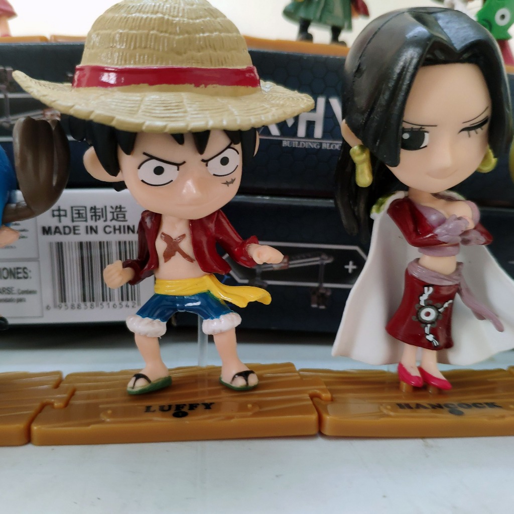 Combo set bộ nhân vật One piece CHIbi mặc định băng mũ rơm 10 nhân vật Boa hancock Brook Franky Usopp