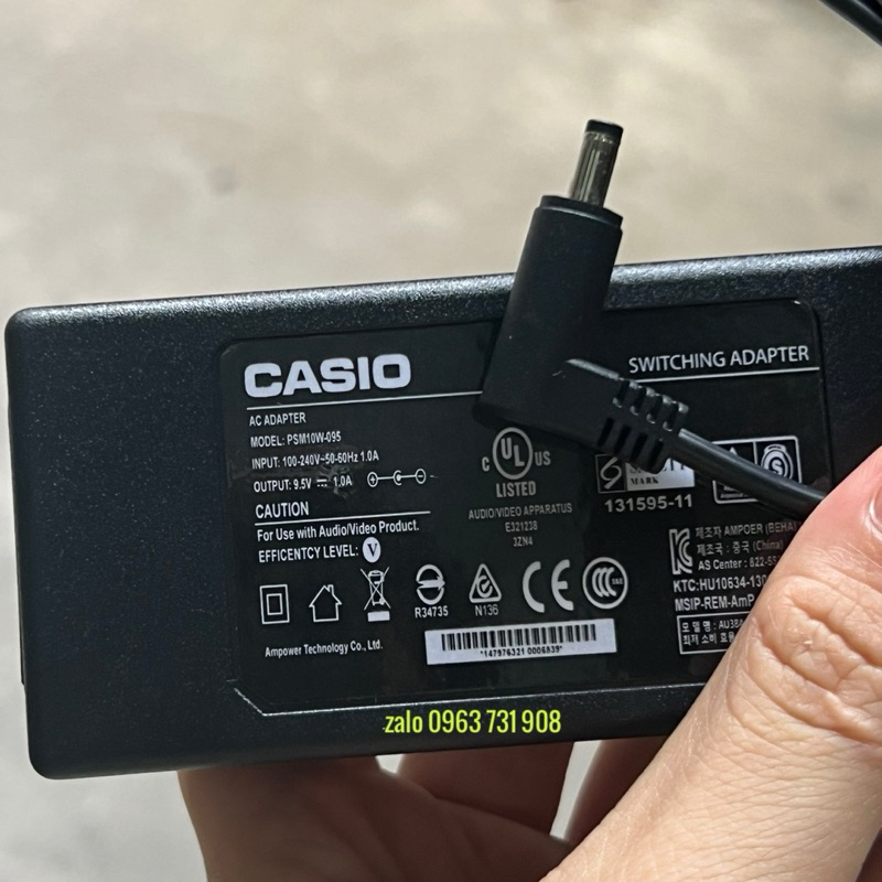 Nguồn Adapter đàn Organ Casio ProStar AD5 - Chính hãng