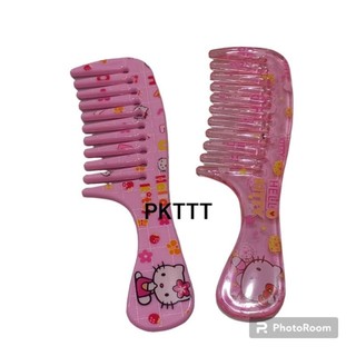 Lược thưa kitty bỏ bóp mini màu hồng (14cm)
