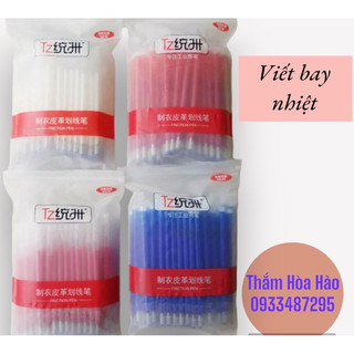 Viết bay nhiệt, viết ủi tự bay màu chuyên dụng lấy dấu lên vải, da, simili.