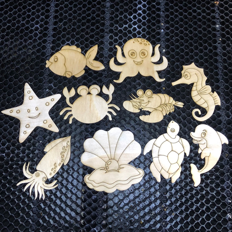 Hình Gỗ Tô Màu Khám Phá Sinh Vật Biển - Gửi Ngẫu Nhiên Theo Số Lượng - Giúp Bé Thỏa Sức Sáng Tạo, Phát Triển Tư Duy