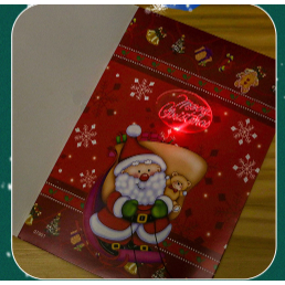 Thiệp đèn có nhạc Noel/ Giáng sinh Quà Tặng Sưu Tầm DIY - MYNAMART