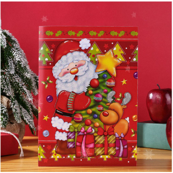 Thiệp đèn có nhạc Noel/ Giáng sinh Quà Tặng Sưu Tầm DIY - MYNAMART