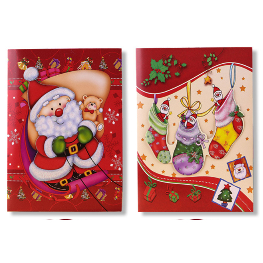 Thiệp đèn có nhạc Noel/ Giáng sinh Quà Tặng Sưu Tầm DIY - MYNAMART