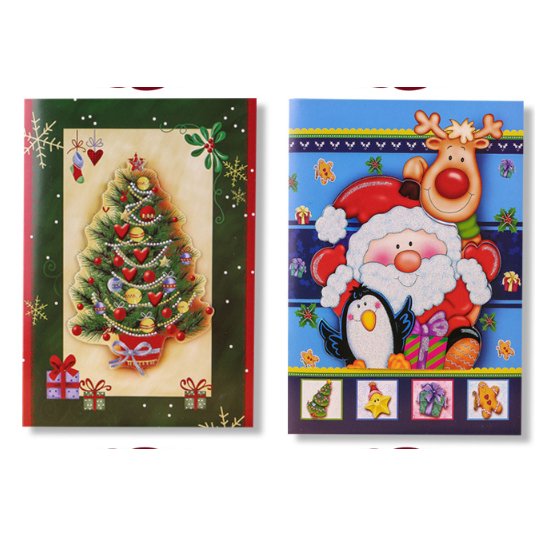 Thiệp đèn có nhạc Noel/ Giáng sinh Quà Tặng Sưu Tầm DIY - MYNAMART