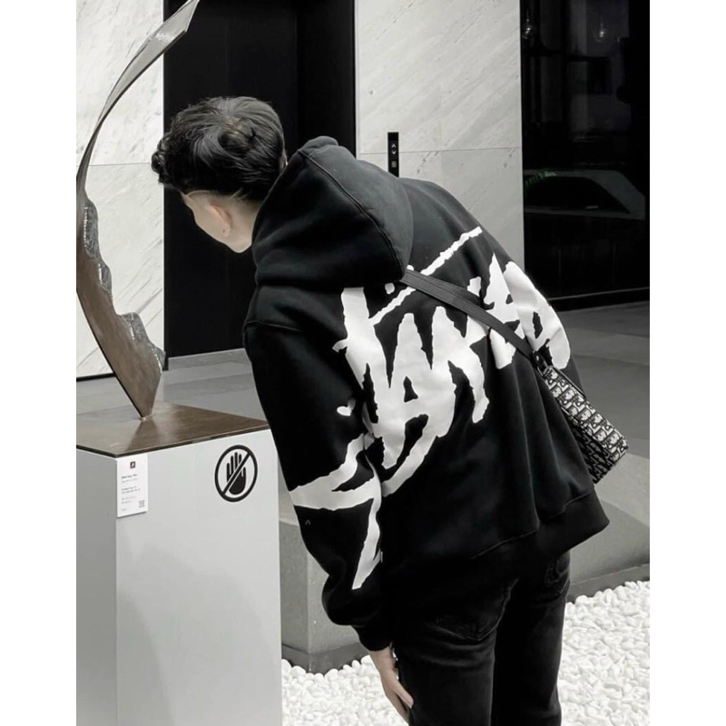 Áo hoodie nỉ loại 1 Stussyy chữ to siêu hót hít - nam nữ full size