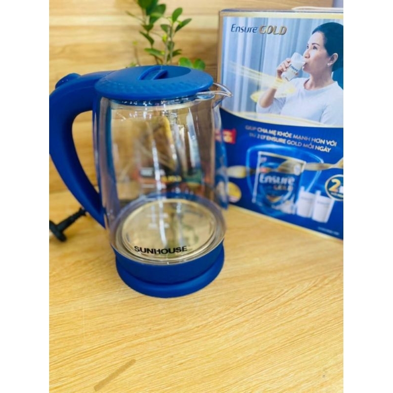 Ấm bình đun nước siêu tốc thủy tinh Sunhouse shd1215 1.8l ensure🌹🌹 freeship 🌹🌹 hkm sữa