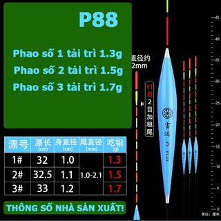 Phao câu cá xanh dương ft-02 p-88