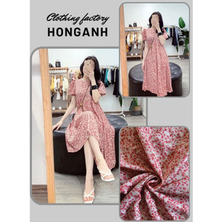 Đầm bầu, đầm bầu hoa Nhí babydoll vải lụa tằm mềm mại thoáng mát thoải mái.