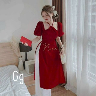 Set áo dài cách tân, áo dài tết