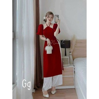 Set áo dài cách tân, áo dài tết