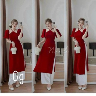 Set áo dài cách tân, áo dài tết