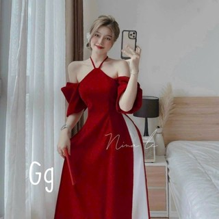 Set áo dài cách tân, áo dài tết