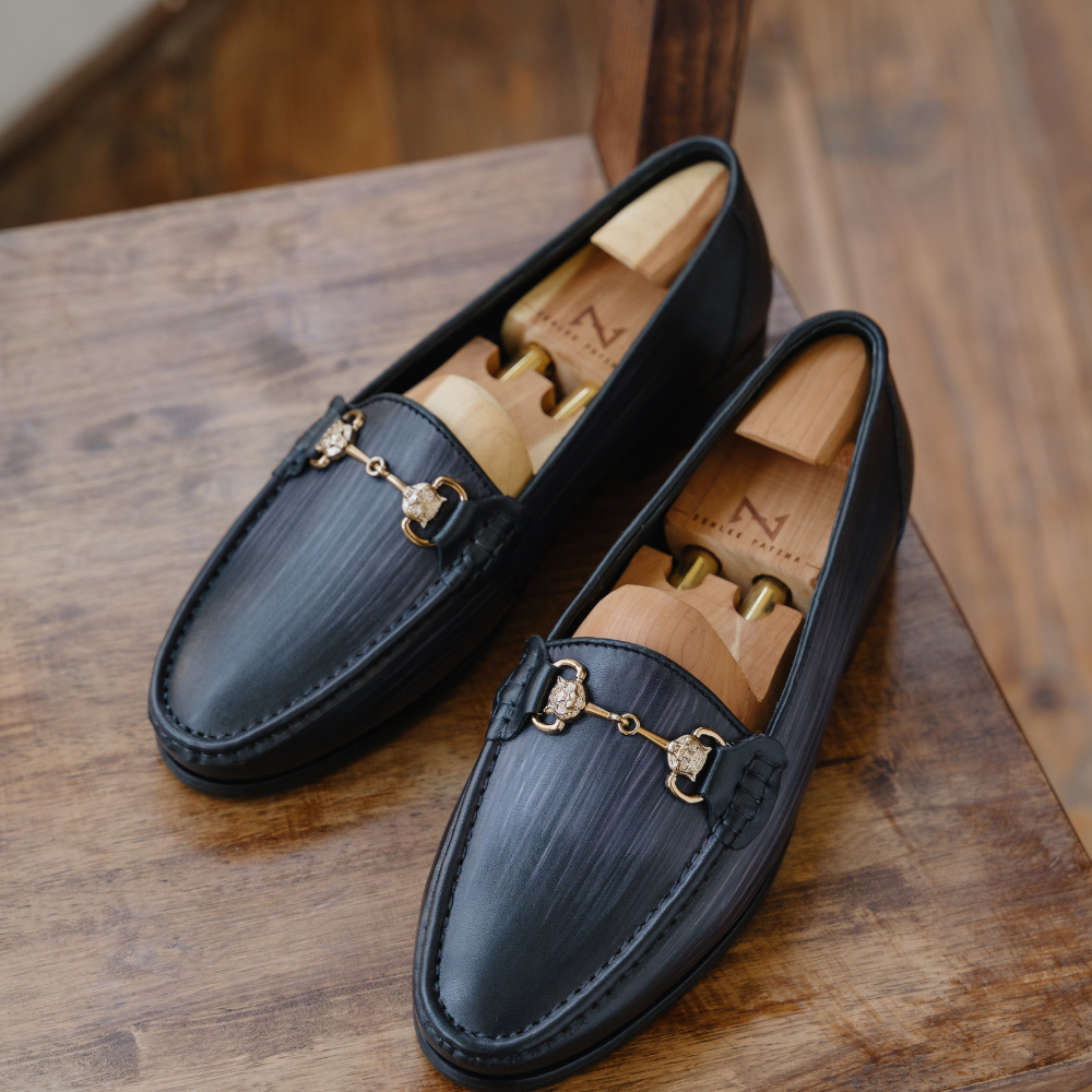 Giày lười da nam thủ công Patina ZENLEE LPX01 kiểu dáng Tassel Loafer, giày da bê cao cấp Italy bảo hành trọn đời