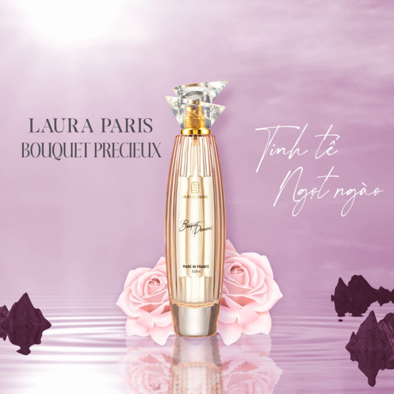 Nước Hoa Nữ Bouquet Precieux Laura Sunshine Nhật Kim Anh 100ml - Mùi hương quyến rũ tinh tế