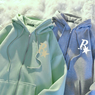 Áo Hoodie Zip Nam Nữ In chữ R Chất Liệu Nỉ Bông Cao Cấp Form Rộng PROTEX UNISEX