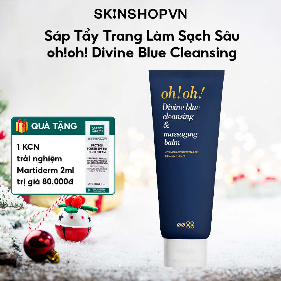 Sáp Tẩy Trang Làm Sạch Sâu, Trẻ Hóa Da oh!oh! Divine Blue Cleansing & Massaging Balm 150ml