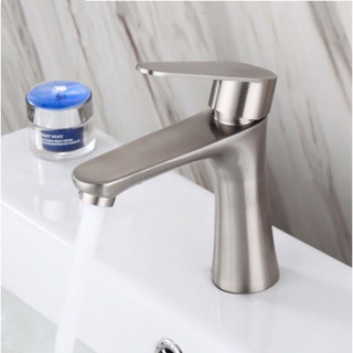 Vòi lavabo rửa mặt inox 304 lạnh vòi inox sus 304, vòi rửa mặt lavabo lạnh inox 304 phù hợp với mọi chậu rửa