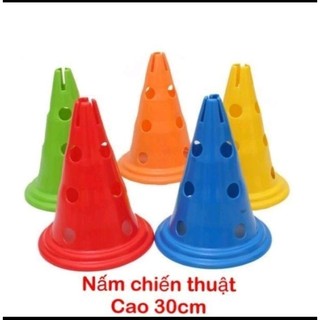 nấm tập chiến thuật bóng đá, chóp vận động 30cm có lỗ