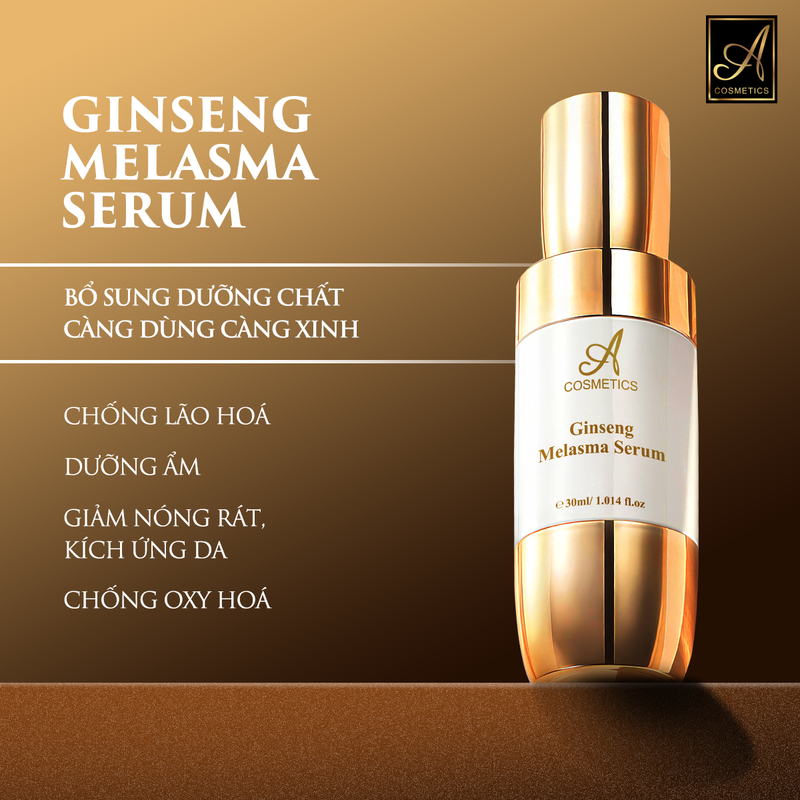 Serum Nám Phương Anh - Ginseng Melasma Serum A Cosmetics Chính Hãng