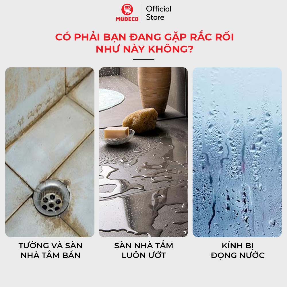 Cây Chà Sàn Nhà Tắm Đa Năng 2 Trong 1 Okwife - Chổi Cọ Sàn Và Gạt Nước Phòng Tắm Nhà Vệ Sinh Lau Kính Tiện Dụng - Modeco